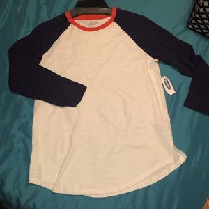 NWT! Tri-color baseball tee